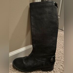 Arturo Chiang Black Leather Riding Boots